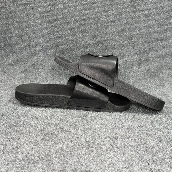 Tory Burch Lina Slide Sandals Women's Size 9 Black Summer Beach Pool Casual Flip - Picture 7 of 12